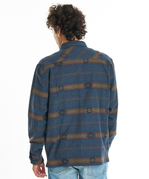 BILLABONG(ビラボン)の「BILLABONG メンズ OFFSHORE JACQUARD FLANNEL 長袖シャツ 【2026年秋冬モデル】/ビラボンネイティブテイストジャガード柄シャツ(シャツ/ブラウス・メンズ・ブルー系その他/クリーム・X-LARGE/LARGE/MEDIUM)」の11枚目の写真