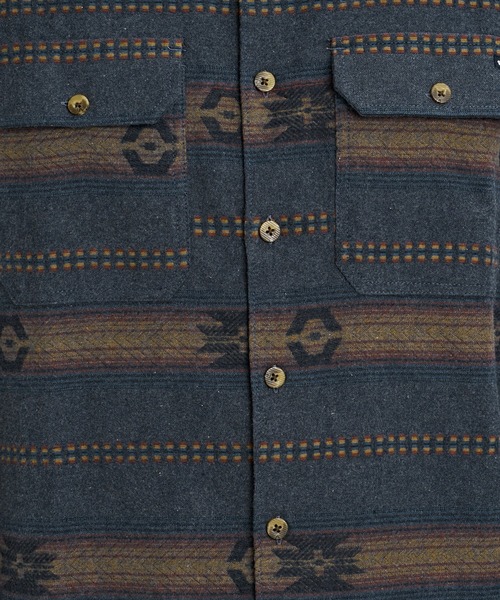 BILLABONG(ビラボン)の「BILLABONG メンズ OFFSHORE JACQUARD FLANNEL 長袖シャツ 【2026年秋冬モデル】/ビラボンネイティブテイストジャガード柄シャツ(シャツ/ブラウス・メンズ・ブルー系その他/クリーム・X-LARGE/LARGE/MEDIUM)」の12枚目の写真