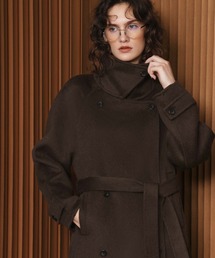 【2026AW】【上質ウール70%】3WAY襟アレンジロングコート