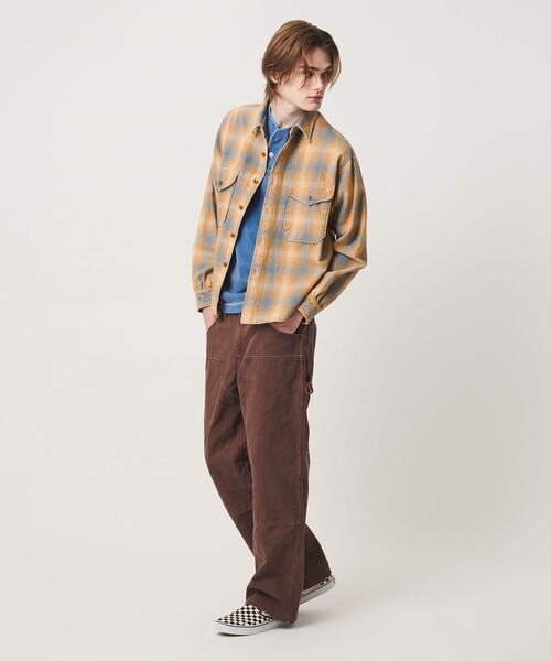 PENDLETON(ペンドルトン)の「<PENDLETON × CGS.>ダメージ ネル チェック シャツ(シャツ/ブラウス・メンズ・ライトグレー/ベージュ・XL/L/M/S)」の3枚目の写真