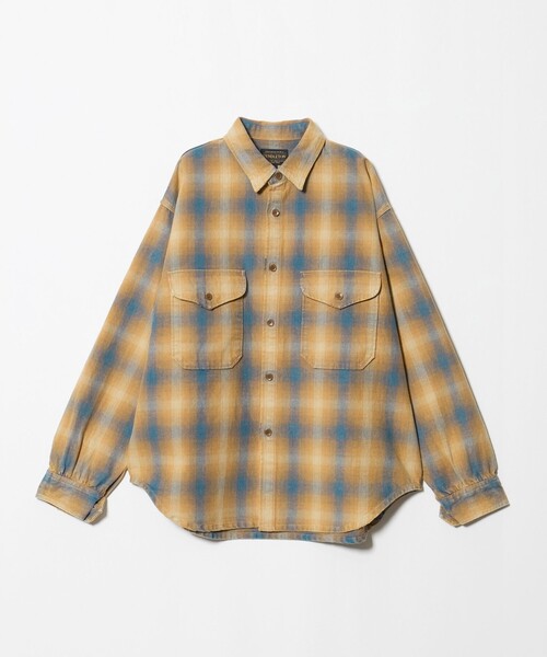 PENDLETON(ペンドルトン)の「<PENDLETON × CGS.>ダメージ ネル チェック シャツ(シャツ/ブラウス・メンズ・ライトグレー/ベージュ・XL/L/M/S)」の5枚目の写真