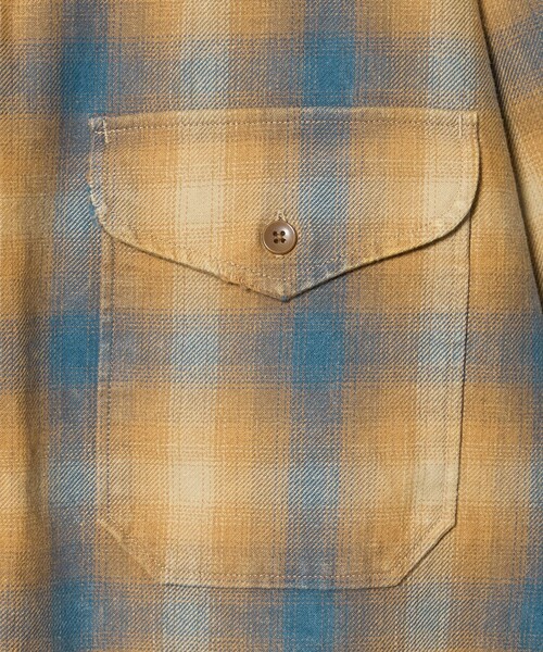 PENDLETON(ペンドルトン)の「<PENDLETON × CGS.>ダメージ ネル チェック シャツ(シャツ/ブラウス・メンズ・ライトグレー/ベージュ・XL/L/M/S)」の9枚目の写真