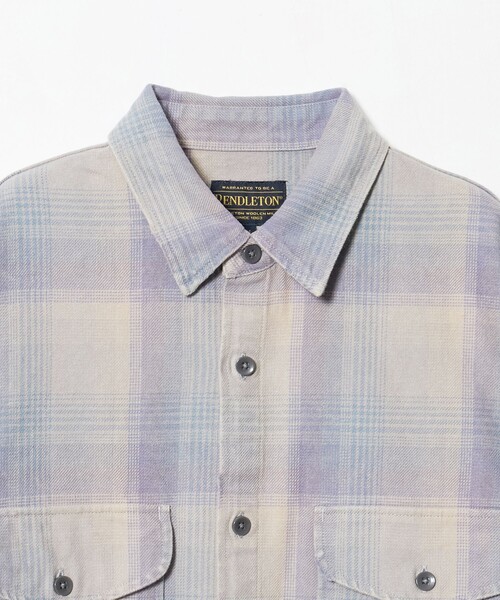 PENDLETON(ペンドルトン)の「<PENDLETON × CGS.>ダメージ ネル チェック シャツ(シャツ/ブラウス・メンズ・ライトグレー/ベージュ・XL/L/M/S)」の13枚目の写真