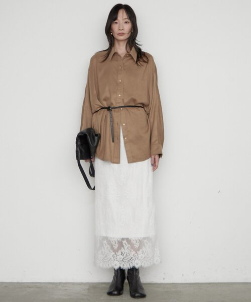 LOUNGEDRESS(ラウンジドレス)の「レーススカート(スカート・レディース・オフホワイト/ブラック・36/38)」の8枚目の写真