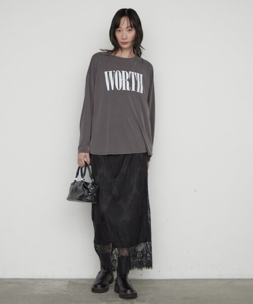LOUNGEDRESS(ラウンジドレス)の「レーススカート(スカート・レディース・オフホワイト/ブラック・36/38)」の17枚目の写真