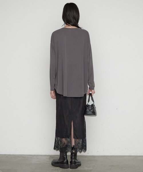 LOUNGEDRESS(ラウンジドレス)の「レーススカート(スカート・レディース・オフホワイト/ブラック・36/38)」の19枚目の写真