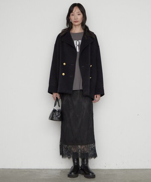 LOUNGEDRESS(ラウンジドレス)の「レーススカート(スカート・レディース・オフホワイト/ブラック・36/38)」の21枚目の写真