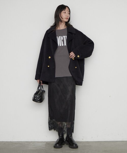 LOUNGEDRESS(ラウンジドレス)の「レーススカート(スカート・レディース・オフホワイト/ブラック・36/38)」の22枚目の写真