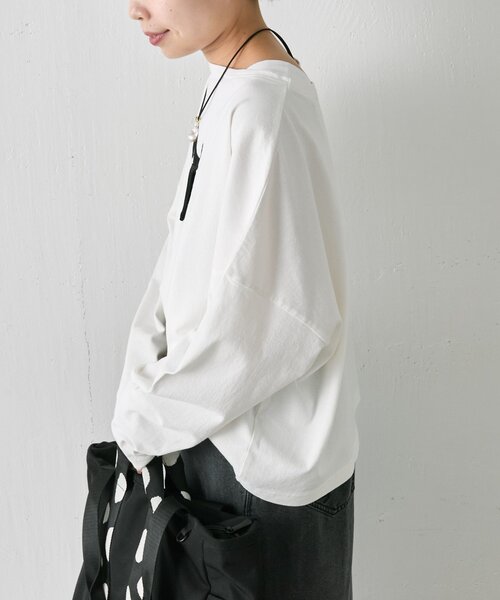 ear PAPILLONNER(イアパピヨネ)の「わんちゃんフリンジロングTシャツ【SUM1 STYLE】(Tシャツ/カットソー・レディース・ホワイト・FREE)」の4枚目の写真