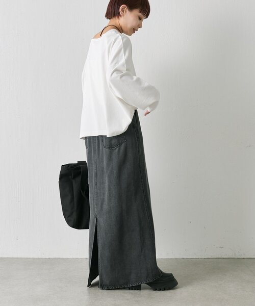 ear PAPILLONNER(イアパピヨネ)の「わんちゃんフリンジロングTシャツ【SUM1 STYLE】(Tシャツ/カットソー・レディース・ホワイト・FREE)」の7枚目の写真