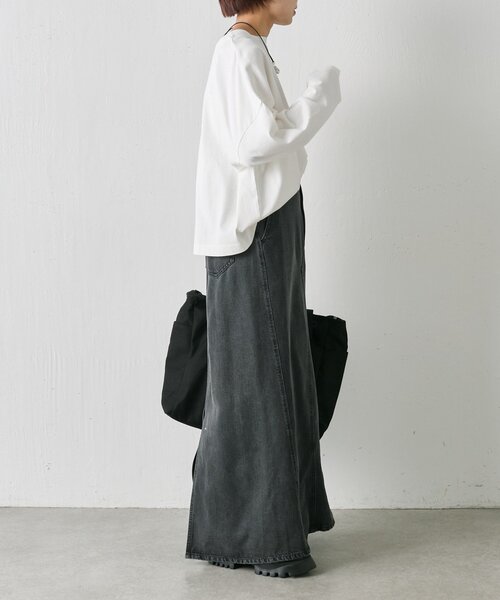 ear PAPILLONNER(イアパピヨネ)の「わんちゃんフリンジロングTシャツ【SUM1 STYLE】(Tシャツ/カットソー・レディース・ホワイト・FREE)」の8枚目の写真
