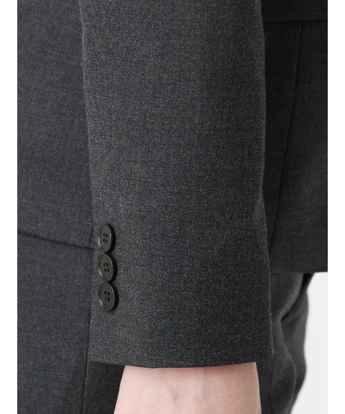 SUIT SQUARE(スーツスクエア)の「ジャケット/Carreman/ウォッシャブル/ストレッチ/無地(テーラードジャケット・レディース・グレー・40/38/36/42)」の7枚目の写真