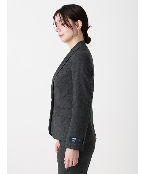 SUIT SQUARE(スーツスクエア)の「ジャケット/Carreman/ウォッシャブル/ストレッチ/無地(テーラードジャケット・レディース・グレー・40/38/36/42)」の3枚目の写真