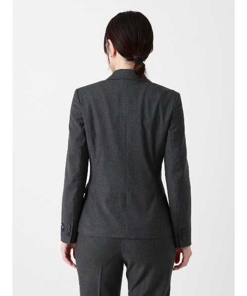 SUIT SQUARE(スーツスクエア)の「ジャケット/Carreman/ウォッシャブル/ストレッチ/無地(テーラードジャケット・レディース・グレー・40/38/36/42)」の4枚目の写真