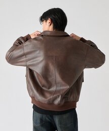 goocy（グーシー）の「【BHPC】フェイクレザーA2ジャケット（ブルゾン）」