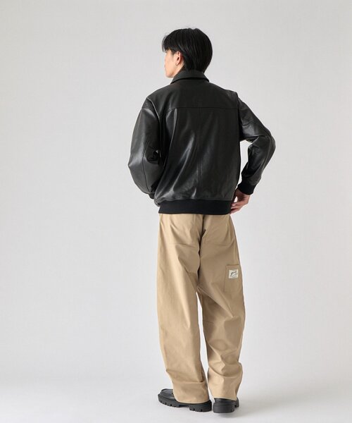 goocy(グーシー)の「【BHPC】フェイクレザーA2ジャケット(ブルゾン・メンズ・ブラウン/ブラック・LARGE/MEDIUM)」の5枚目の写真
