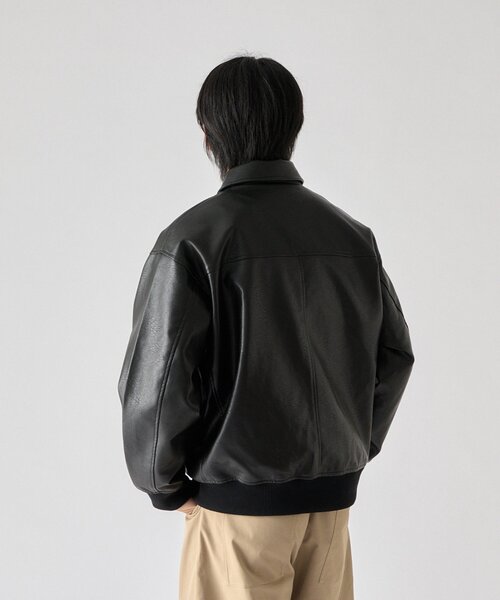 goocy(グーシー)の「【BHPC】フェイクレザーA2ジャケット(ブルゾン・メンズ・ブラウン/ブラック・LARGE/MEDIUM)」の10枚目の写真