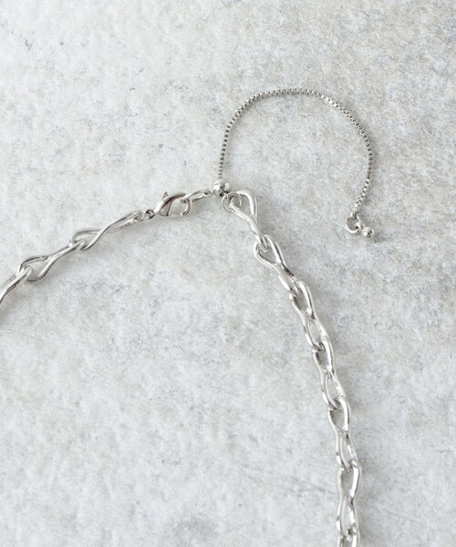 THE SHOP TK （ザ ショップ ティーケー ）の「チェーンショートネックレス（ネックレス・レディース・シルバー/ゴールド・99）」の7枚目の写真