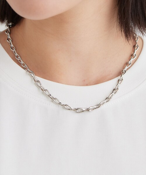 THE SHOP TK （ザ ショップ ティーケー ）の「チェーンショートネックレス（ネックレス・レディース・シルバー/ゴールド・99）」の4枚目の写真