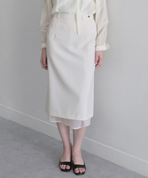 Les layered skirt (ivory)