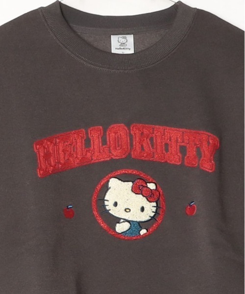 sanrio(サンリオ)の「【SANRIO/サンリオ】キャラクターサガラ刺繍裏起毛クルーネックスウェットトレーナー(WIDE)(スウェット・レディース・パープル/グリーン/クリーム/スミクロ・LARGE/MEDIUM)」の8枚目の写真