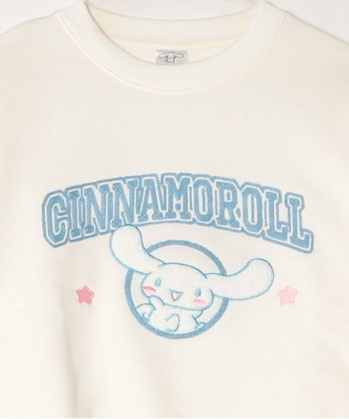 sanrio(サンリオ)の「【SANRIO/サンリオ】キャラクターサガラ刺繍裏起毛クルーネックスウェットトレーナー(WIDE)(スウェット・レディース・パープル/グリーン/クリーム/スミクロ・LARGE/MEDIUM)」の9枚目の写真