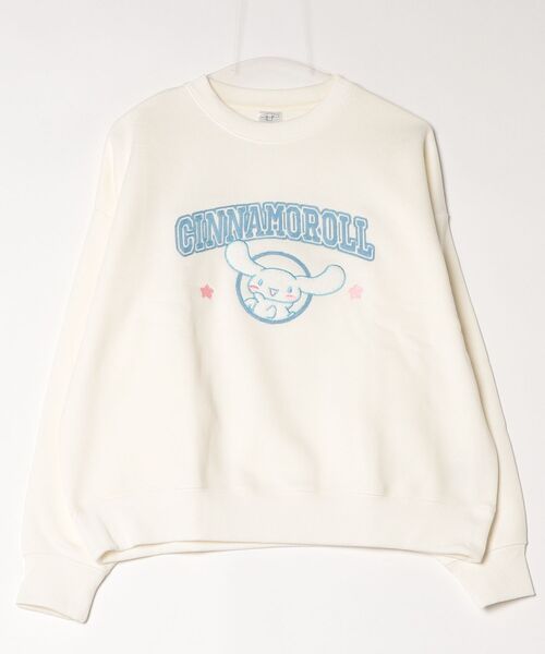 sanrio(サンリオ)の「【SANRIO/サンリオ】キャラクターサガラ刺繍裏起毛クルーネックスウェットトレーナー(WIDE)(スウェット・レディース・パープル/グリーン/クリーム/スミクロ・LARGE/MEDIUM)」の13枚目の写真