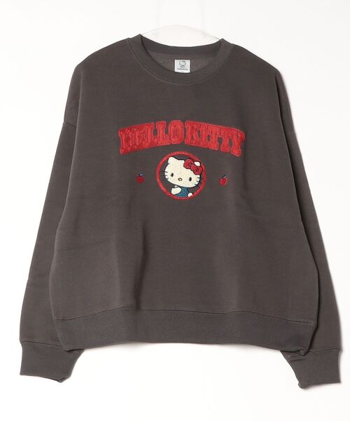 sanrio(サンリオ)の「【SANRIO/サンリオ】キャラクターサガラ刺繍裏起毛クルーネックスウェットトレーナー(WIDE)(スウェット・レディース・パープル/グリーン/クリーム/スミクロ・LARGE/MEDIUM)」の12枚目の写真