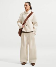 ナイキ アーティクル フリース ウィメンズ オーバーサイズド ミッドライズ ワイドレッグ パンツ / Nike Article Fleece Women's Oversized Mid-Rise Wide-Leg Pants IX7063-102 Chalk
