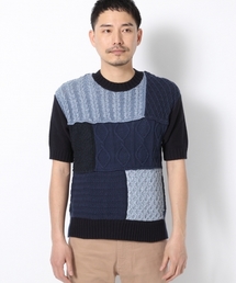 GLOBAL WORK | クレイジーフィッシャーマン半袖/709826(ニット/セーター)