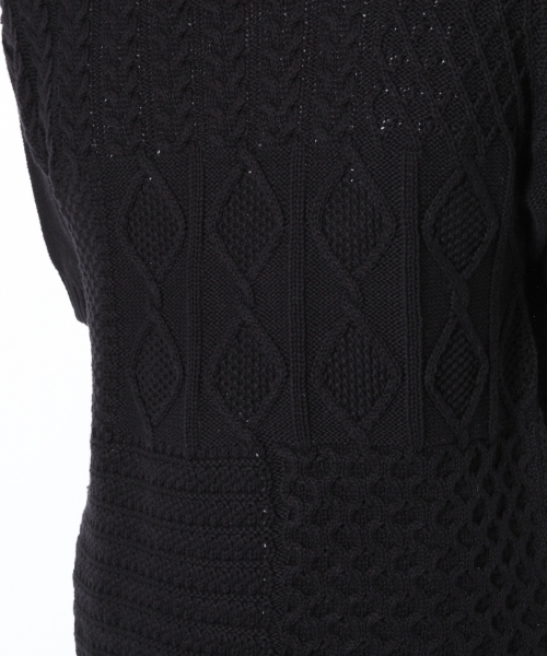 GLOBAL WORK（グローバルワーク）の「クレイジーフィッシャーマン半袖/709826（ニット/セーター・メンズ・ブラック/ネイビー/ホワイト・X-LARGE/MEDIUM/SMALL/LARGE）」の11枚目の写真