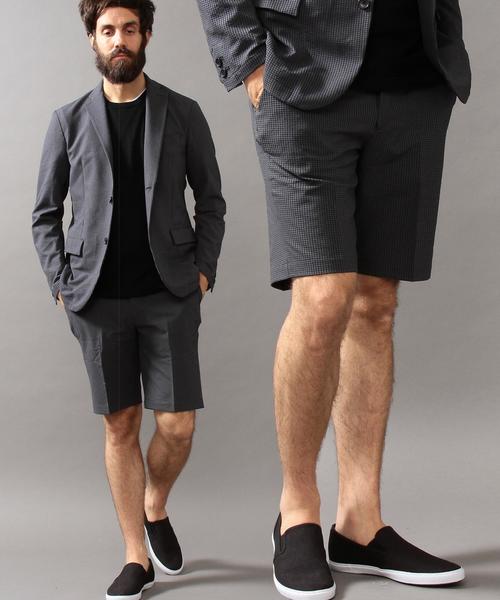 BEAUTY&YOUTH UNITED ARROWS（ビューティーアンドユースユナイテッドアローズ）の「BY ”TORAY” ドライ シアサッカー ショートパンツ◆（その他パンツ・メンズ・ネイビー/その他1/その他2/その他3・MEDIUM/LARGE/SMALL/X-LARGE）」の4枚目の写真