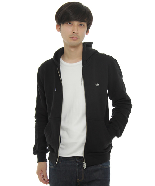 adidas（アディダス）の「PREMIUM HOODIE ZIP（パーカー・メンズ・ブラック/グレー/カーキ・SMALL/MEDIUM/LARGE/X-LARGE）」の6枚目の写真