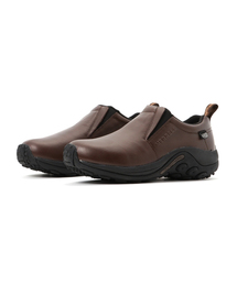 MERRELL（メレル）の「MERRELL メレル JUNGLE MOC LETHER WP ジャングルモック レザー ウォータープルーフ 597915 ABC-MART限定商品 DARK BROWN（スニーカー・メンズ）」