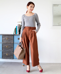 N.（N. Natural Beauty Basic） | ベルトタックパンツ(その他パンツ)