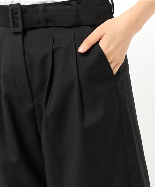 N.（N. Natural Beauty Basic）（エヌエヌナチュラルビューティーベーシック）の「ベルトタックパンツ（その他パンツ・レディース・グレー/ブラック/ブラウン・MEDIUM/SMALL）」の19枚目の写真