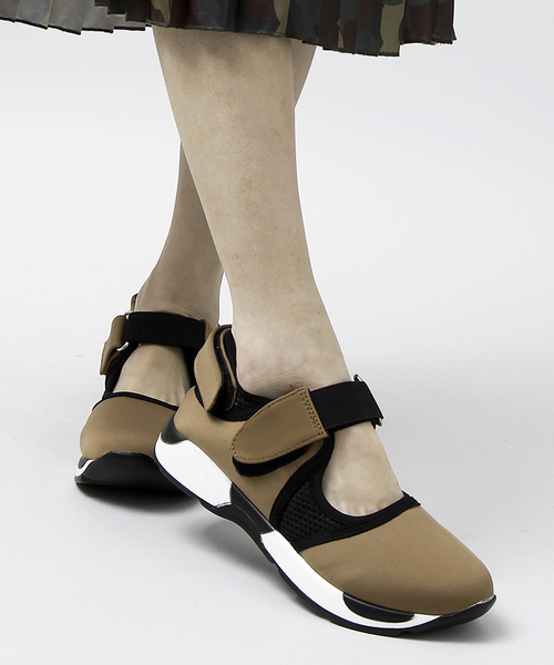 WEGO（ウィゴー）の「DISPARK/ベルクロスニーカー（スニーカー・レディース・キャメル/ブラック/カーキ・MEDIUM/LARGE）」の11枚目の写真