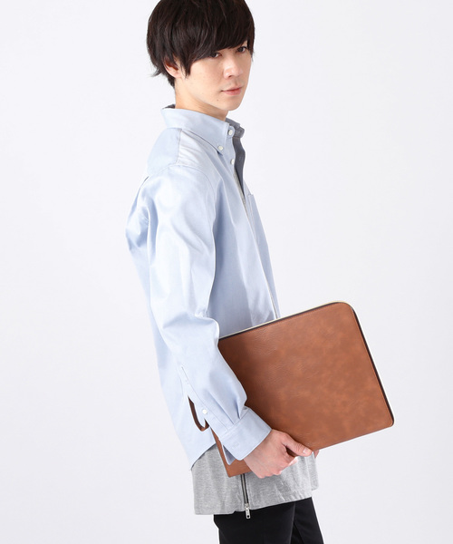 T/C 裾サイドZIP ロング丈カットソー（Tシャツ/カットソー