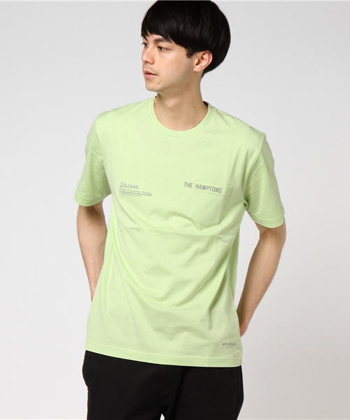 McGREGOR(マックレガー)の「胸ポケットプリントTシャツ(Tシャツ/カットソー・メンズ・アイボリー/ライトイエロー/ライム/ブルー系その他・L/M/LL)」の1枚目の写真