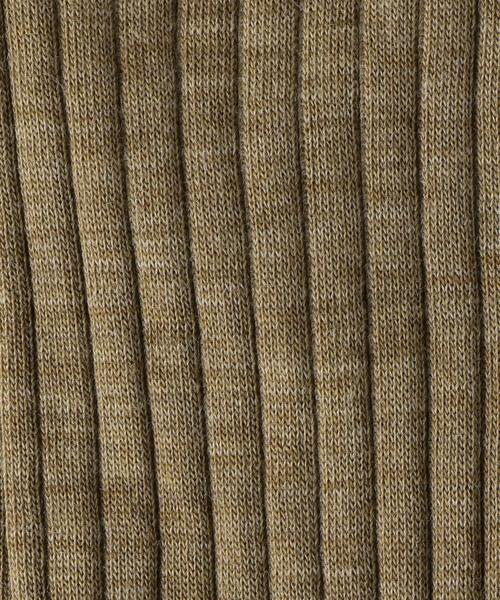 green label relaxing（グリーンレーベルリラクシング）の「[アドリアン] ADRIAN WOOL/POLY リブ ソックス（ソックス/靴下・メンズ・ベージュ/ワインレッド/オレンジ/ロイヤルブルー/パープル・FREE）」の7枚目の写真