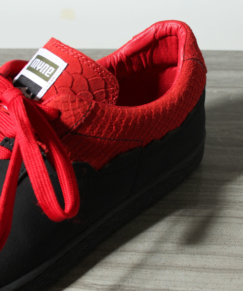 MYne(マイン)の「【MYne】ハイブリットスニーカー/hybrid sneaker(スニーカー・メンズ・グレー/レッド/パープル・1/2/0/3/4)」の7枚目の写真