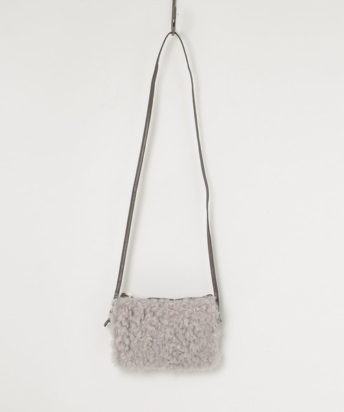 WEGO（ウィゴー）の「WEGO/プチプラプードルファーミニショルダーバッグ（ショルダーバッグ・レディース・ブラック/グレー/ライトピンク/アイボリー/ブラウン・FREE）」の11枚目の写真