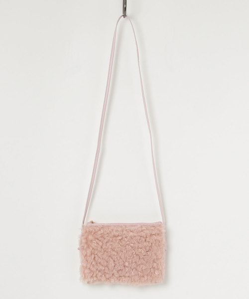 WEGO（ウィゴー）の「WEGO/プチプラプードルファーミニショルダーバッグ（ショルダーバッグ・レディース・ブラック/グレー/ライトピンク/アイボリー/ブラウン・FREE）」の13枚目の写真