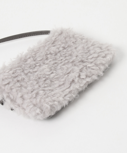 WEGO（ウィゴー）の「WEGO/プチプラプードルファーミニショルダーバッグ（ショルダーバッグ・レディース・ブラック/グレー/ライトピンク/アイボリー/ブラウン・FREE）」の7枚目の写真