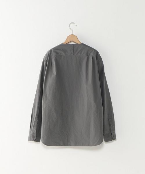 STILL BY HAND（スティルバイハンド）の「＜STILL BY HAND＞ NOCOLLAR SHIRT/シャツ（シャツ/ブラウス・メンズ・ホワイト/グレー/ネイビー・46/48/50）」の4枚目の写真