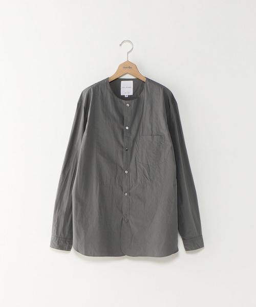 STILL BY HAND（スティルバイハンド）の「＜STILL BY HAND＞ NOCOLLAR SHIRT/シャツ（シャツ/ブラウス・メンズ・ホワイト/グレー/ネイビー・46/48/50）」の15枚目の写真