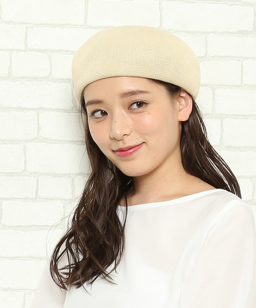 ROPE' PICNIC（ロペピクニック）の「コットンサーモベレー（ハンチング/ベレー帽・レディース・ピンク系その他2/ブラック/オフホワイト・FREE）」の2枚目の写真