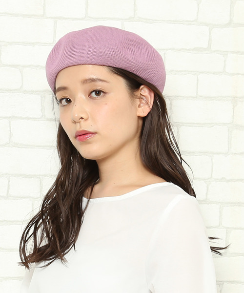 ROPE' PICNIC（ロペピクニック）の「コットンサーモベレー（ハンチング/ベレー帽・レディース・ピンク系その他2/ブラック/オフホワイト・FREE）」の3枚目の写真