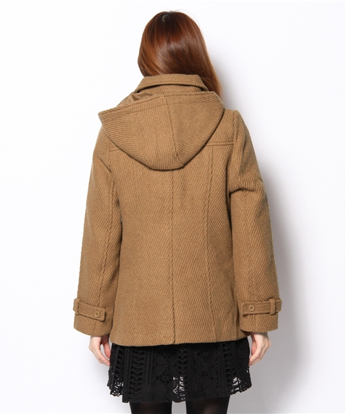 ROSE BUD(ローズバッド)の「S-LC-12202 HOODED DUFFLE COAT(ダッフルコート・レディース・キャメル・ONE SIZE)」の6枚目の写真
