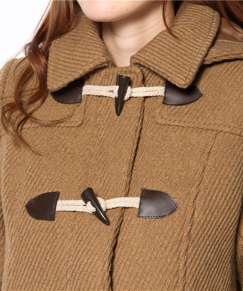 ROSE BUD(ローズバッド)の「S-LC-12202 HOODED DUFFLE COAT(ダッフルコート・レディース・キャメル・ONE SIZE)」の4枚目の写真